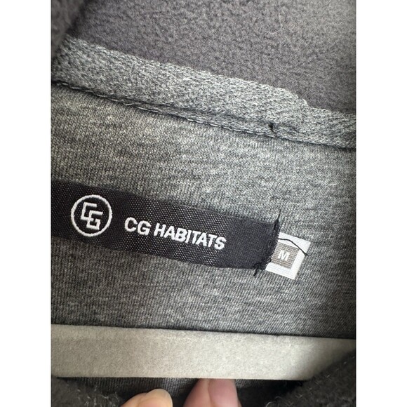 NWOT CG Habitats Large Womens Gray Hoodie Cotton Blend Long - Picture 3 of 8